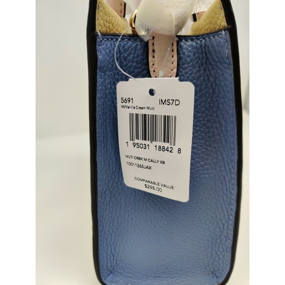 Coach 5691 Mini Cally Crossbody in Colorblock Leather Satchel NWT - Picture 9 of 9